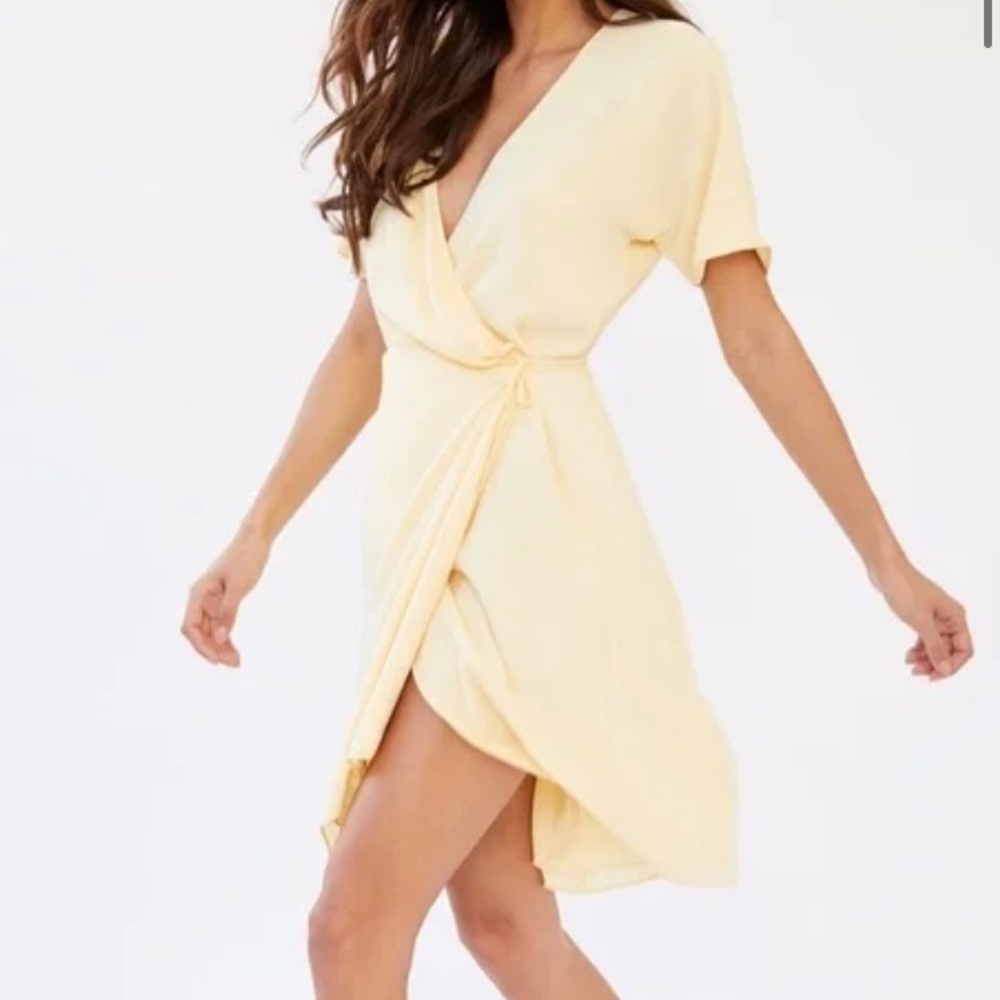 Babaton Yellow Wallace dress